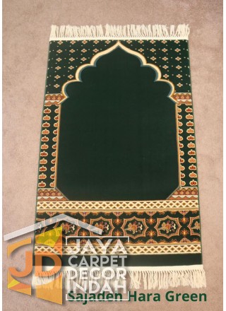 Sajadah Imam  Solomon  motif Hara Green ukuran 80 cm x 120 cm 